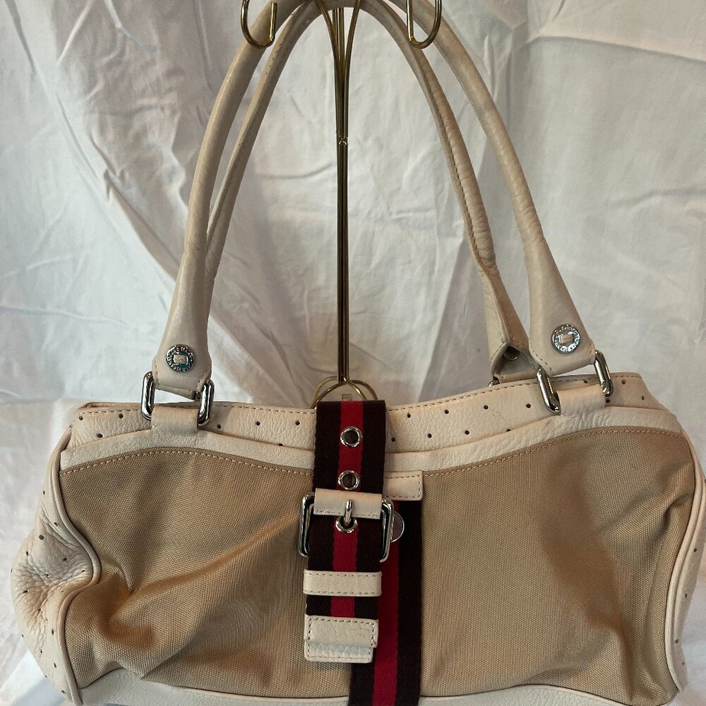 Cole Haan -- Courtney Collection -- Vintage -- Leather and Nylon -- Shoulder Bag
